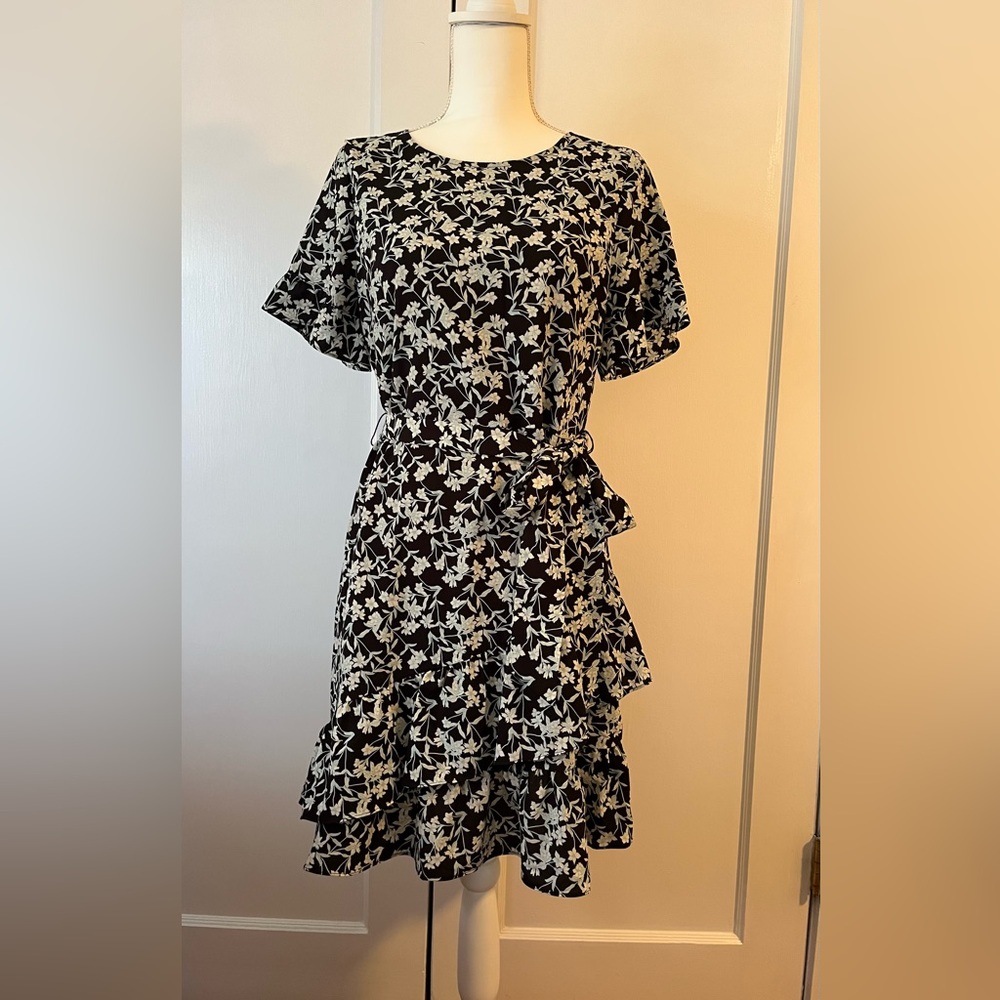 Banana Republic Floral Ruffle Dress